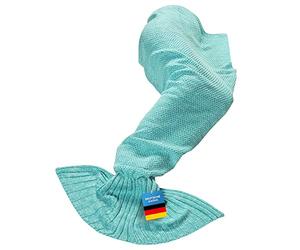 Tapis Mermaid de Tree - couvre-lit, sac de couchage, couverture, tapis, housse de canapé, plaid afghan nageoire Mermaid bleu