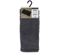 TAPIS MICROFIBRE BOULES UNI 45X75CM- GRIS FONCE - Tendance