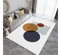 Tapis minimaliste géométrique pour enfants 170 x 240 cm - Tapis léger de luxe à poils courts pour un nettoyage facile, idéal pour les chambres d'enfants, les restaurants et les cuisines