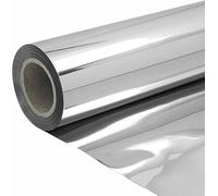 Tapis miroir double face argenté 1 m x 10 m Tapis décoratif d'intérieur parfait pour les fêtes d'anniversaire et les remises de diplômes 0,12 mm d'épaisseur Décoration élégante d'événement.