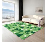 Tapis moderne à poils courts lavable en machine - tapis antidérapant super doux et moelleux, tapis confortable et facile d’entretien, futur voiture de course vitesse, bleu orange, 180 X 270 cm