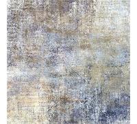 Tapis moderne abstrait bleu - 180 x 180 cm - Tapis carré antidérapant pour salon et chambre à coucher - Tapis de sol élégant pour la maison - Grande taille pour espaces contemporains