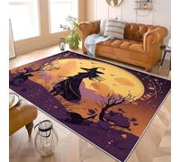 Tapis Moderne Doux Salon À Poils 180x240 cm Magie Contes de FéEs Anime Halloween Courts Lavable Tapis Chambre Violet Antidérapant Shaggy intérieur Chambre d'enfant Tapis de Sol Doux