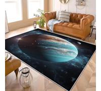 Tapis Moderne Doux Salon À Poils 200x300 cm Haute DéFinition Espace PlanèTes Courts Lavable Tapis Chambre Bleu Antidérapant Shaggy intérieur Chambre d'enfant Tapis de Sol Doux