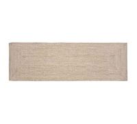 Tapis moderne en jute - vidaXL - Naturel et blanc - 250x80 cm - Rectangulaire - Lavable en machine - Usage intérieur