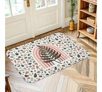 Tapis moderne minimaliste en forme d'arche géométrique non neutre antidérapant rectangulaire imprimé Accents tapis d'entrée, salle de bain, cuisine, décoration de porte, 0,6 x 0,9 m
