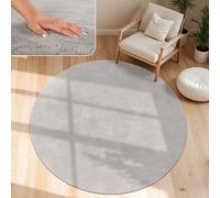 Tapis Moderne Salon À Poils Courts Lavable Doux Uni Effet Fourrure Antidérapant