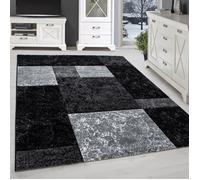 Tapis Moderne Salon - ADELINE - Noir - 80 x 300 cm - 100% Polypropylène - SIMPEX