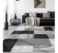 Tapis Moderne Salon - Emilie - Noir - 160 x 230 cm - 100% Polypropylène - SIMPEX