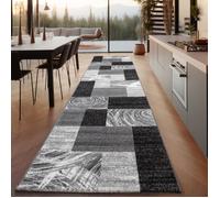 Tapis Moderne Salon - Emilie - Noir - 80 x 300 cm - 100% Polypropylène - SIMPEX