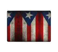 Tapis moderne, tapis d'intérieur à motif de drapeau de Porto Rico, tapis extra doux et confortable, parfait pour les planchers en bois dur, 203,2 x 147,3 cm