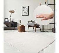 Tapis moderne - The Carpet - LOFT - Rond - Crème - 160x160 cm