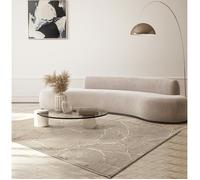 Tapis Moderne - THE CARPET - Mila - Beige Gold - 160 x 230 cm - Effet Blitz