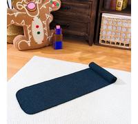 Tapis Montessori Hundred Chain de qualité supérieure - 130 x 22,5 cm - Tapis en velours noir doux pour chaîne de cent perles, comptage de sauts et concepts carrés, matériaux mathématiques Montessori