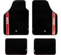 Tapis moquette bande rouge SPARCO (x4)