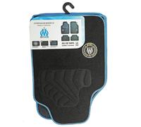 Tapis Moquette Universel Om 4 Pieces - Noir Liseret Bleu
