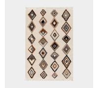 Tapis Motif berbère à Franges - Héritage du désert - Gris, Camel - 200 x 290 cm