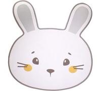 Tapis Mousse Enfant "Lapin" 75x80cm Blanc Blanc G