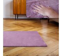 Tapis multi-usages "Faux Rabbit" 60x120cm rose