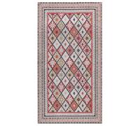 Tapis Multicolore en Coton 80 x 150 cm Tissu Jacquard à Motif Géométrique Anadag