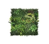 Tapis / mur végétal / jardin vertical LEAFLUXE 3D 100 x 100 cm vert hjh LIVING Vert G