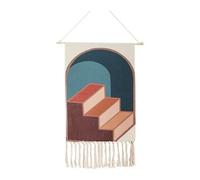 Tapis mural tissé pour enfant en coton et lin jaipur multicolore