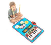 InnovaGoods Tapis musical Beats'n'Tunes 2 en 1 avec 4 instruments alimenté par batterie