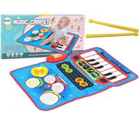 Tapis musical 2en1 piano/batterie
