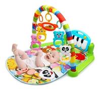 Tapis Musical D'Éveil de La Jungle pour Bébé 4 En 1 Tapis de Fitness Piano, Jouets Amovibles Garçons Filles