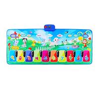 Tapis Musical Tapis de Piano Tapis Musical pour bébé Tapis Musical interactif Portable à 10 Touches Tapis de Jeu de Musique pour Enfants en Bas âge Enfants Jeu intérieur et