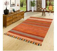 Tapis naturel - PERGAMON - Kelim Kalleen - Terracotta - 140x200 cm
