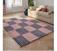 Tapis - NAZAR RUGS - GROOVY - Vintage - Bleu - 120x160 cm