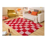 Tapis - NAZAR RUGS - GROOVY - Vintage - Rouge - 120x160 cm