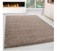 Tapis - NAZAR RUGS - OTTAWA - Shaggy - Beige - D 120 cm
