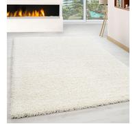 Tapis - NAZAR RUGS - OTTAWA - Shaggy - Crème - D 200 cm