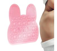 Tapis nettoyant pour pieds - base en silicone avec ventouses - brosse pour pieds et dos de douche - pour massage, nettoyage pour adultes âgés, enfants, maison, baignoire, sol, appartement