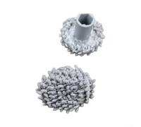 Tapis Nettoyant Robot pour ecovacs Microfibre Grise Tapis Nettoyant(2 Pieces)