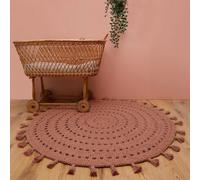 Tapis chambre enfant coton crochet nila liege Diam 120cm