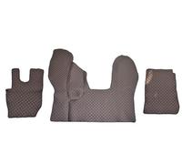 Tapis Noir avec Couture Rouges Eco Cuir et Cache Moteur Housse pour DAF CF Euro 6 2013+ Conduite à Gauche