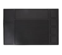 Tapis Noir de en Antidérapant Silicone Tondeuse Cheveux pour Salon