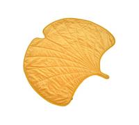Tapis nomade pour animaux en forme de feuille de gingko Bi-Matière - Jaune - L 120 x l 110 cm