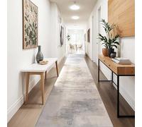 Tapis nordique lavable pour couloirs et escaliers, tapis long et étroit pour décoration d'intérieur, 120 x 300 cm, idéal pour caravane et décoration de sol