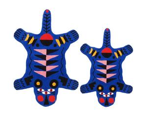 TAPIS OGGIAN PANTHERE BLEUE 42106PB QEEBOO