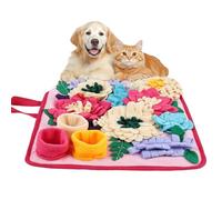 Tapis olfactif - Tapis de recherche avec base adhérente - Tapis de friandises pour chiots - Jouet de découverte cognitive de récompense cognitive - Défi en polaire de fiançailles contrôlé par les