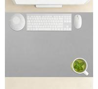 Tapis Ordinateur 120 x 120 cm Silencieux Tapis de Souris Extra Large Durable pour Le Bureau La Maison La Décoration, Gris