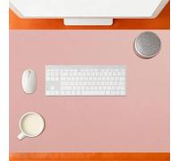 Tapis Ordinateur 72 x 90 cm Imperméable Tapis Bureau Sous Main Durable pour Ordinateur Bureaus et Maison, Rose
