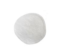 Tapis organique rond 100% laine fait à la main - 200 x 200 cm - 2200g/m2 - Crème - WILLOW
