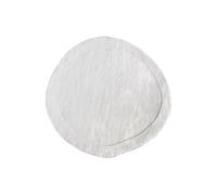 Tapis organique rond 100% laine fait à la main - 300 x 300 cm - 2200g/m2 - Crème - WILLOW