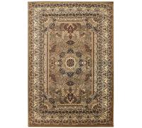 Tapis orient 200x290 rectangle beige tissé motifs orientaux BISKO