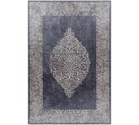 Tapis orient 200x290 rectangle noir tissé motifs orientaux AKIEK